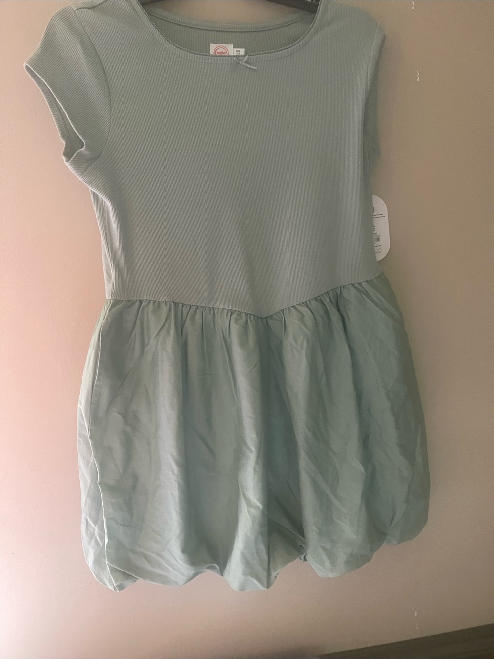 💕🔥 4/$16 Girls NWT Sz 18 Plus Sage Green Bubble Hem Dress